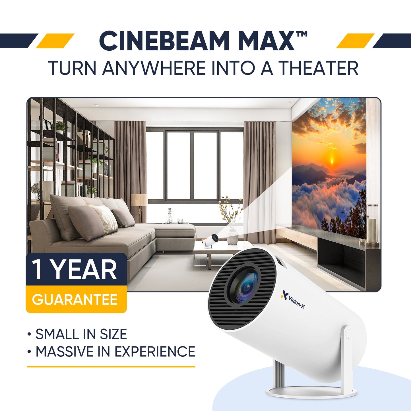 CineBeam Max™ – Turn Anywhere Into a Theater