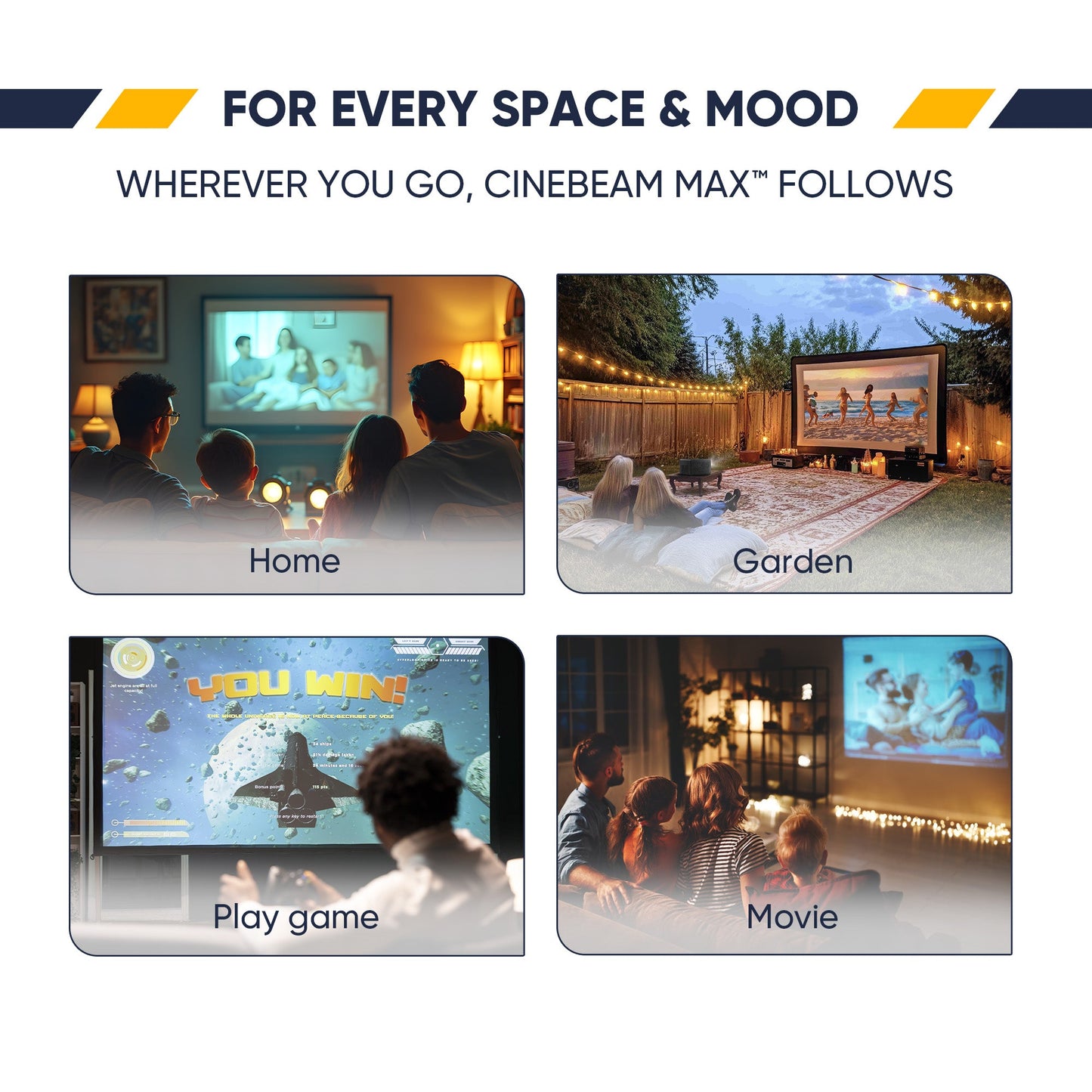 CineBeam Max™ – Turn Anywhere Into a Theater